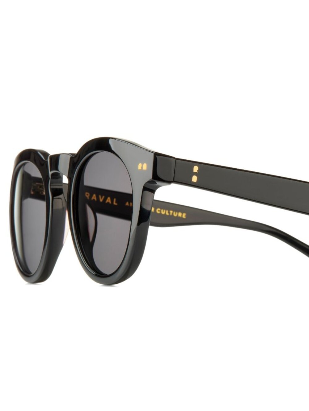 New Raval Eyewear Men's Sunglasses Black Square Grey Lens Acetate Frame BELUSHI